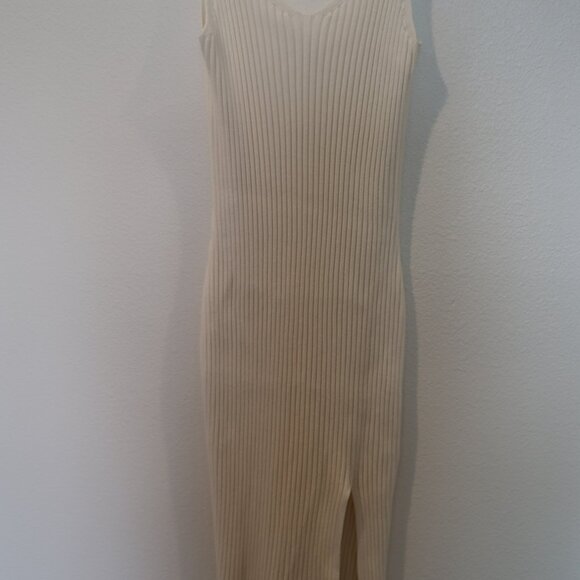 Abercrombie & Fitch White Knit MIdi Tank Dress - XS - Picture 7 of 11